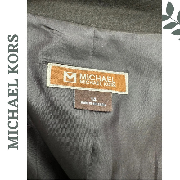 Michael Kors Brown Label Lined Single
Breasted Blazer Chocolate Brown Size 14 - Picture 6 of 8